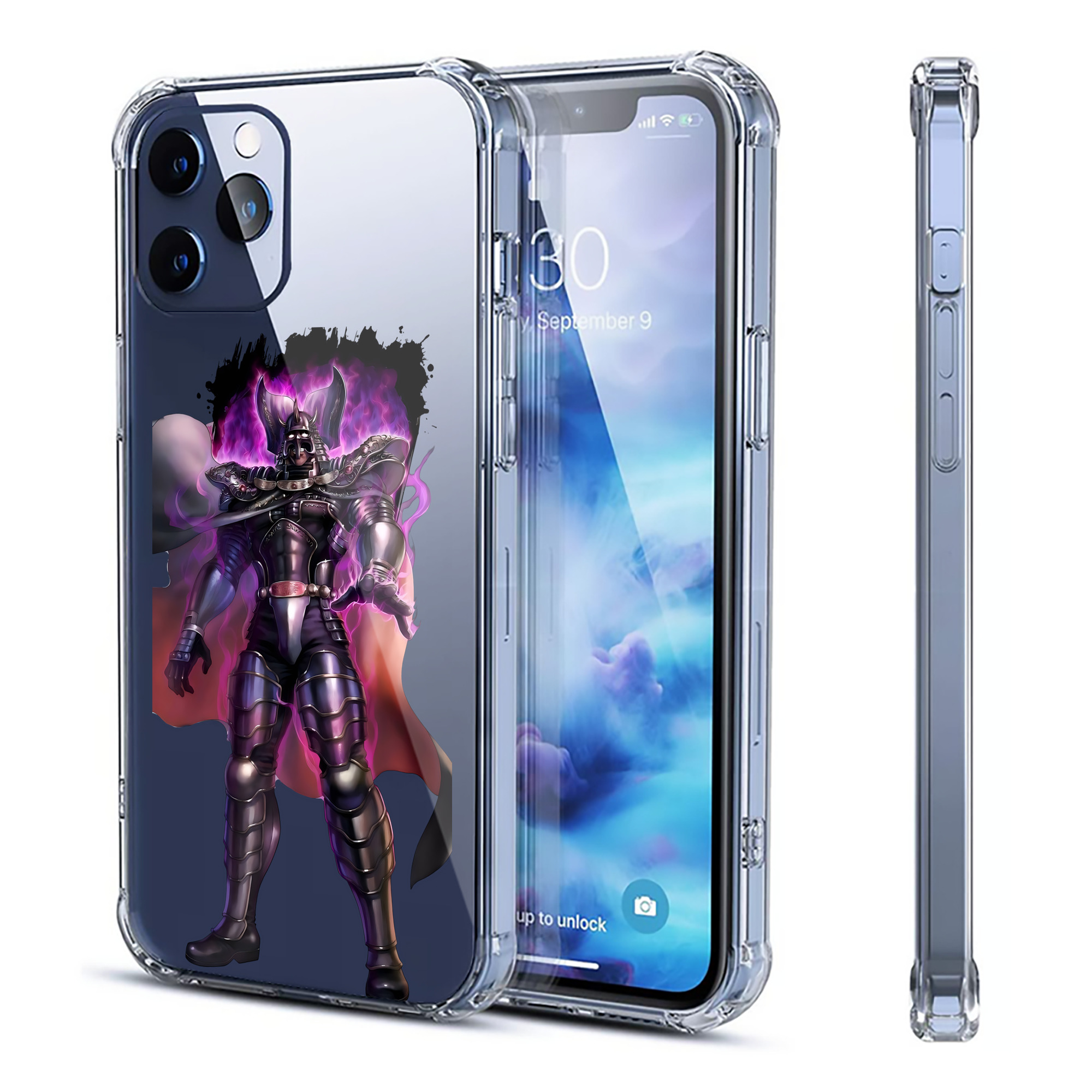 （画像用） 北斗の拳 Fist of the North Star 【iPhone 12シリーズ対応】透明スマホケース（クリアソフトケース）